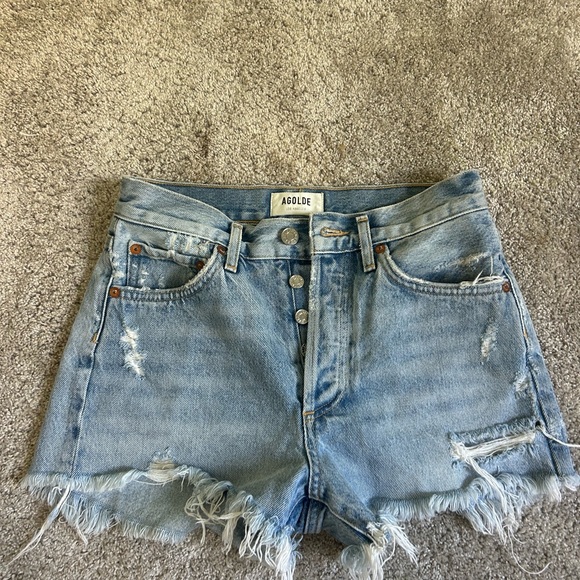 Agolde denim shorts - Picture 1 of 3